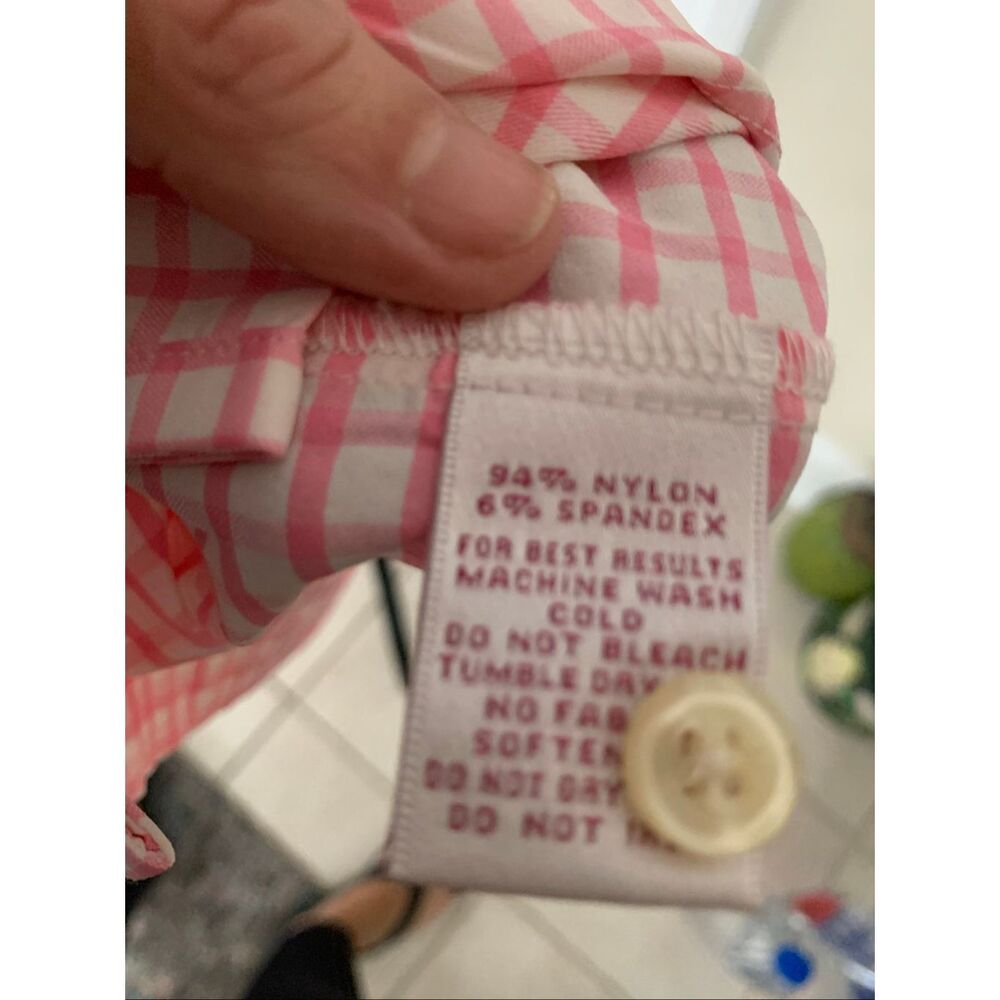 Peter Millar Pink Gingham Shirt Checker Golf Dress - Picture 5 of 9